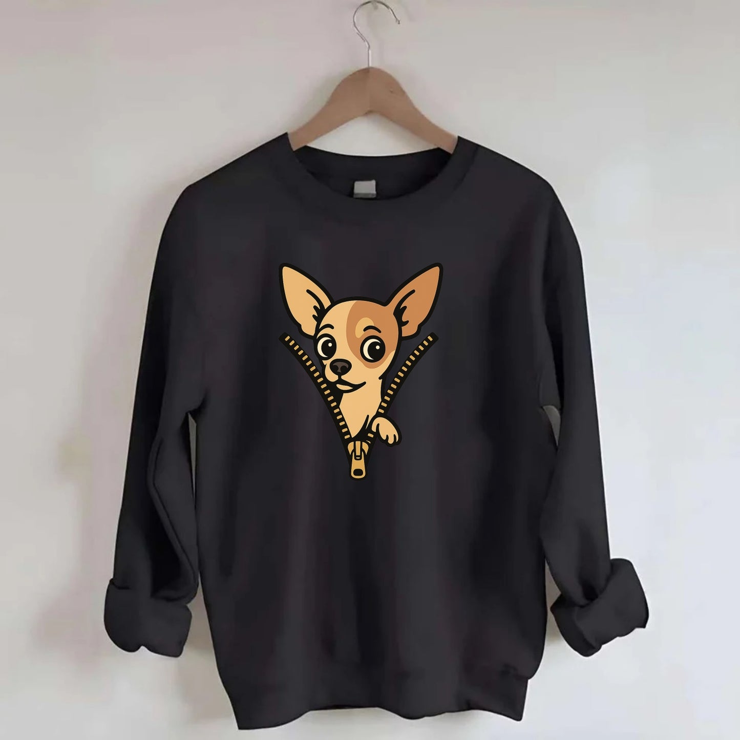 Chihuahua - Crewneck Sweatshirt - black