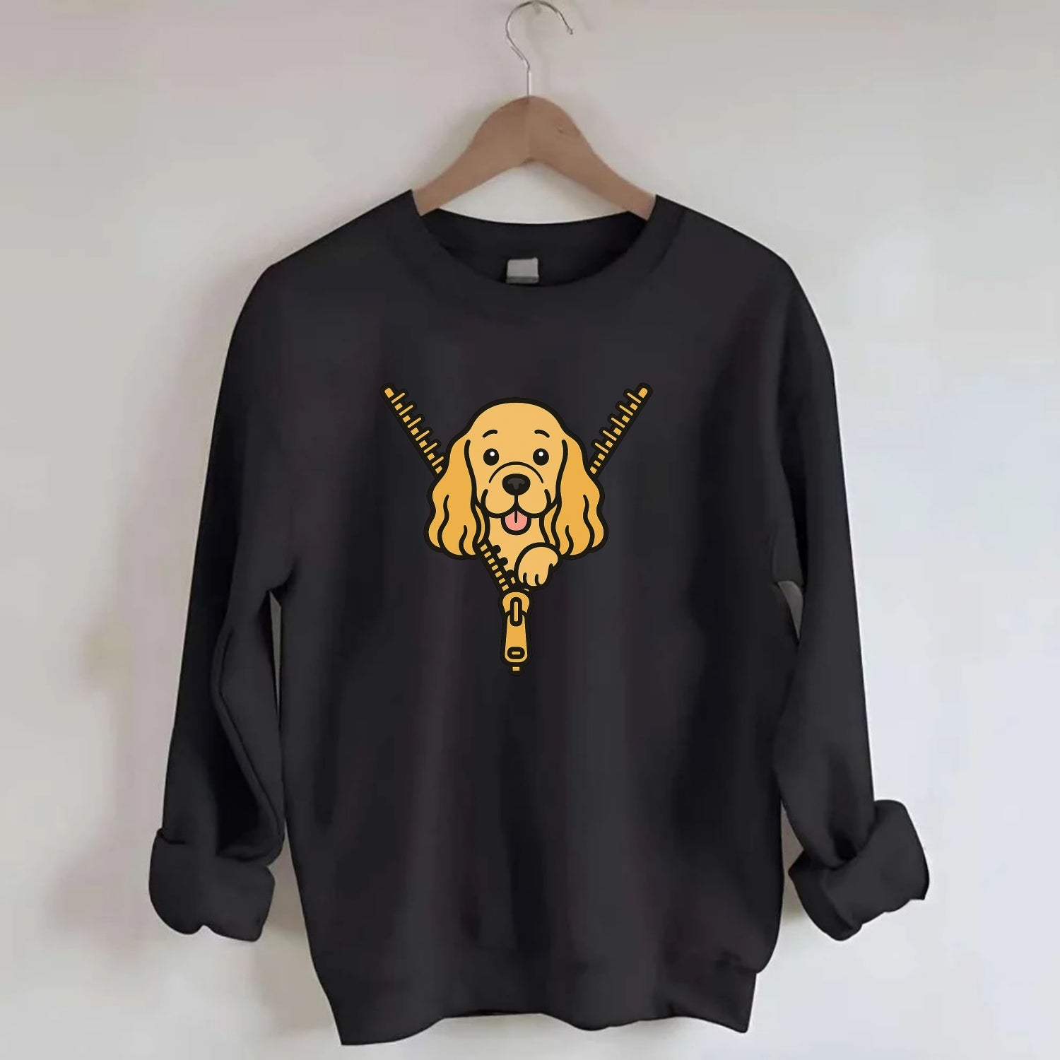 Cocker Spaniel - Crewneck Sweatshirt - black