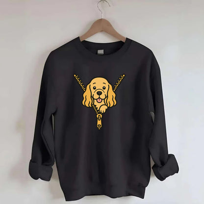 Cocker Spaniel - Crewneck Sweatshirt - black