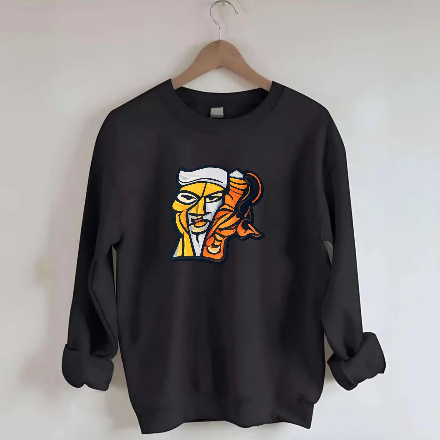 Axis Face - Crewneck Sweatshirt - black