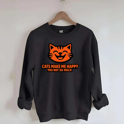 Feline Joy and Sassy Truths - Crewneck Sweatshirt - black