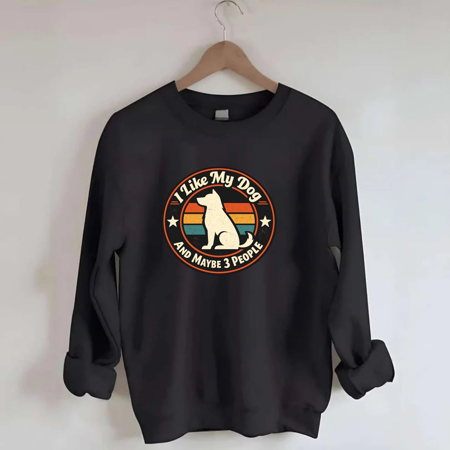 Canine Companion Crew - Crewneck Sweatshirt - black