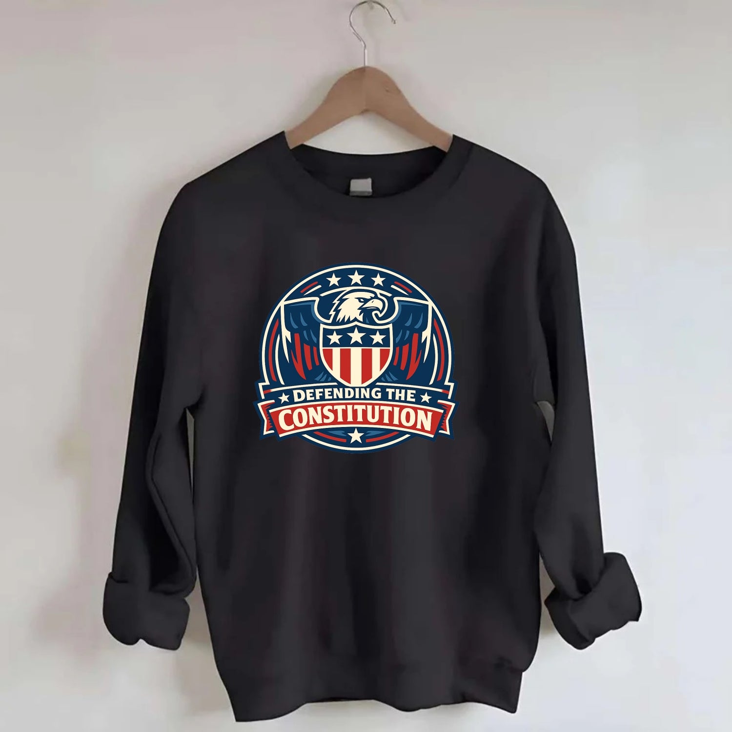 Defend Constitution - Crewneck Sweatshirt - black