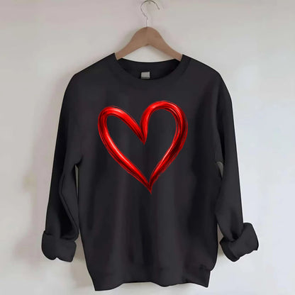 Love Heart - Crewneck Sweatshirt - black