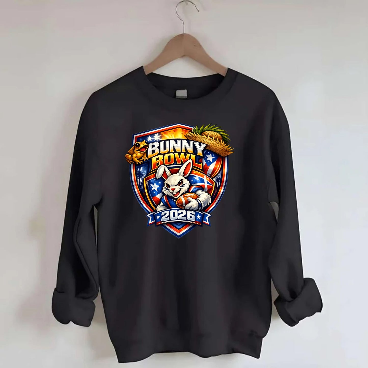 Bunny Bowl 2026 - Crewneck Sweatshirt - black