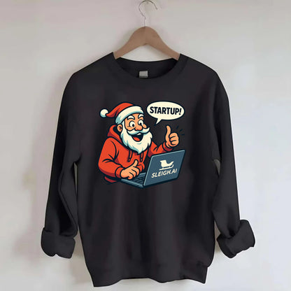 Santa Tech Startup CEO - Crewneck Sweatshirt - black