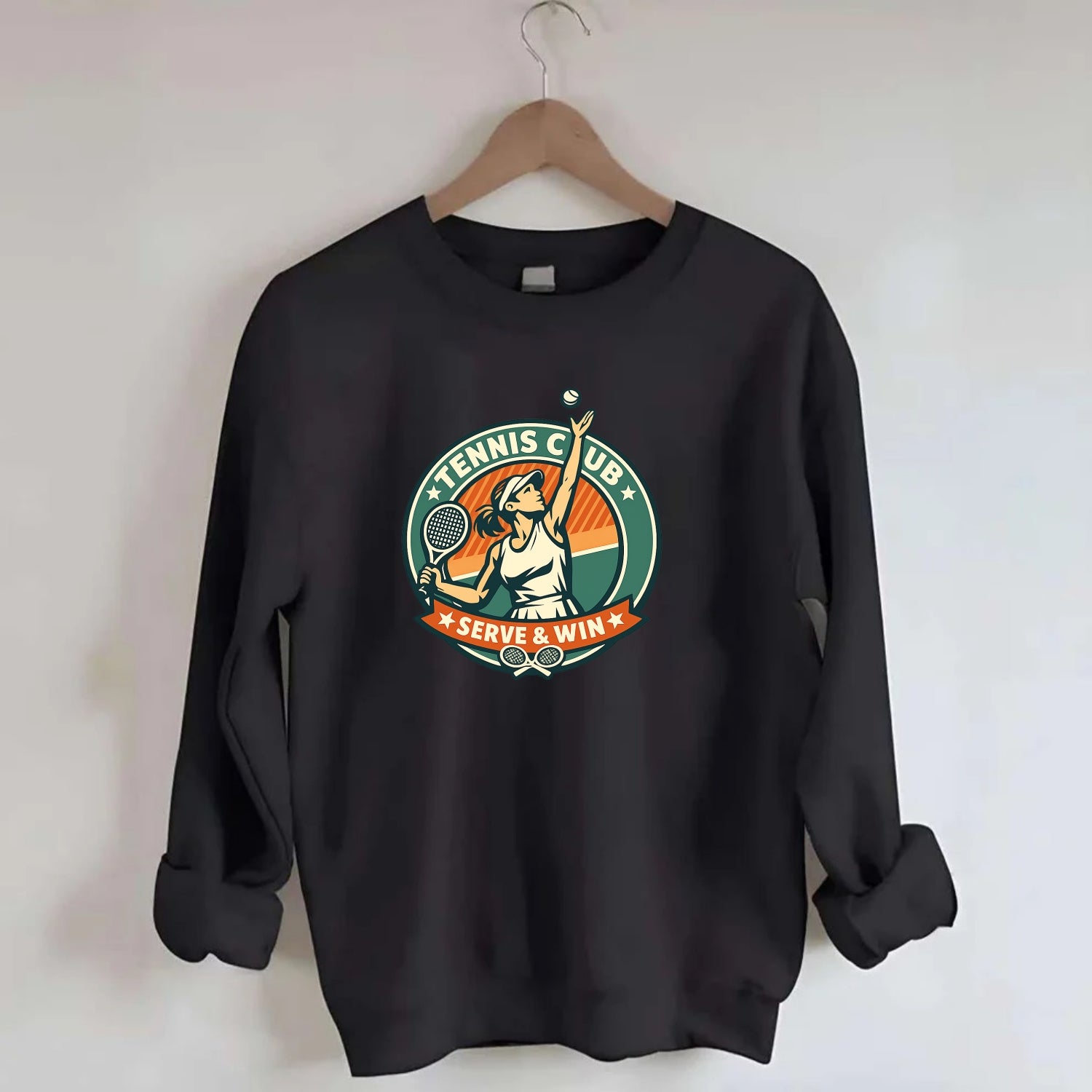 Ace in Motion - Crewneck Sweatshirt - black