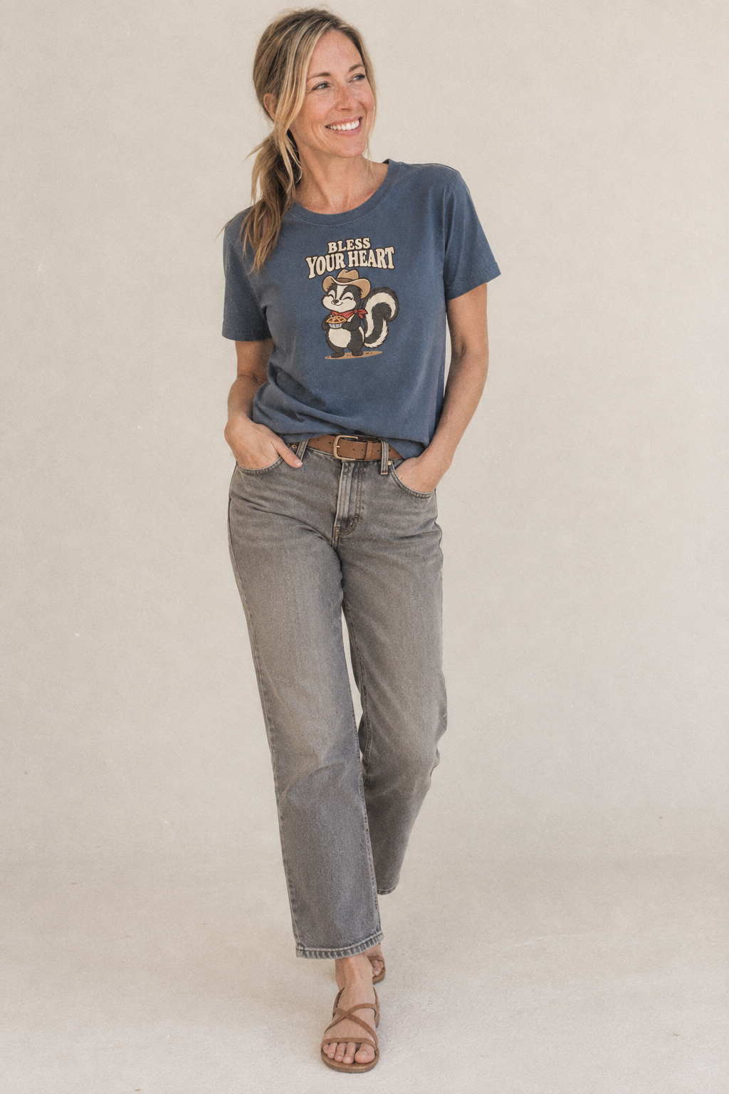 Bless Your Heart Well I Declare Classic T-shirt – studio model photo