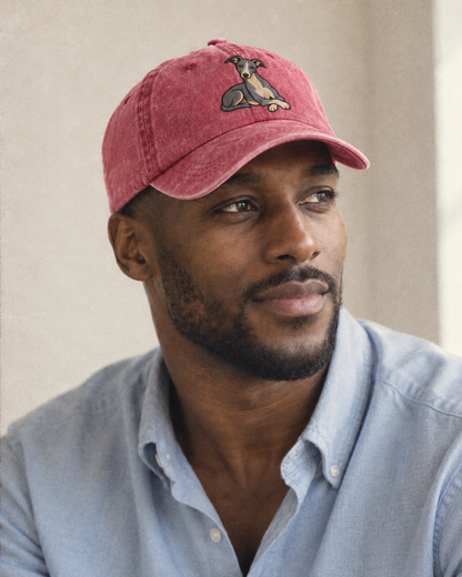Model wearing the cap