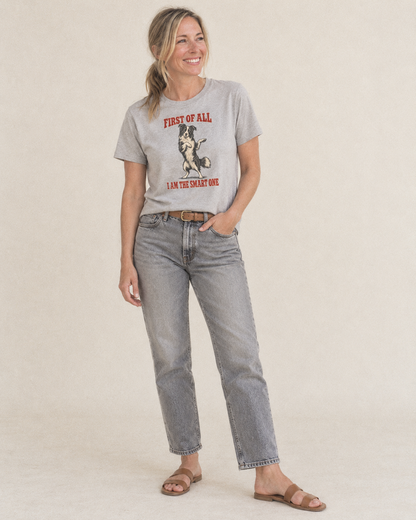 Border Collie Dog Declarations Classic T-shirt – studio model photo