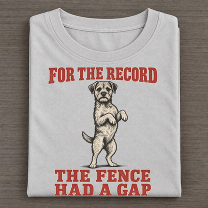 Border Terrier Dog Declarations Classic T-shirt – Grey