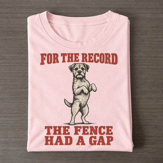 Border Terrier Dog Declarations Classic T-shirt – Pink