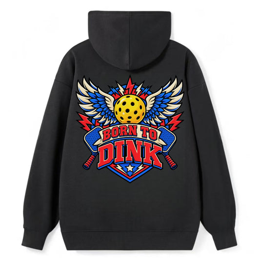 Born To Dink Pickleball Life Classic Pullover Hoodie – Black