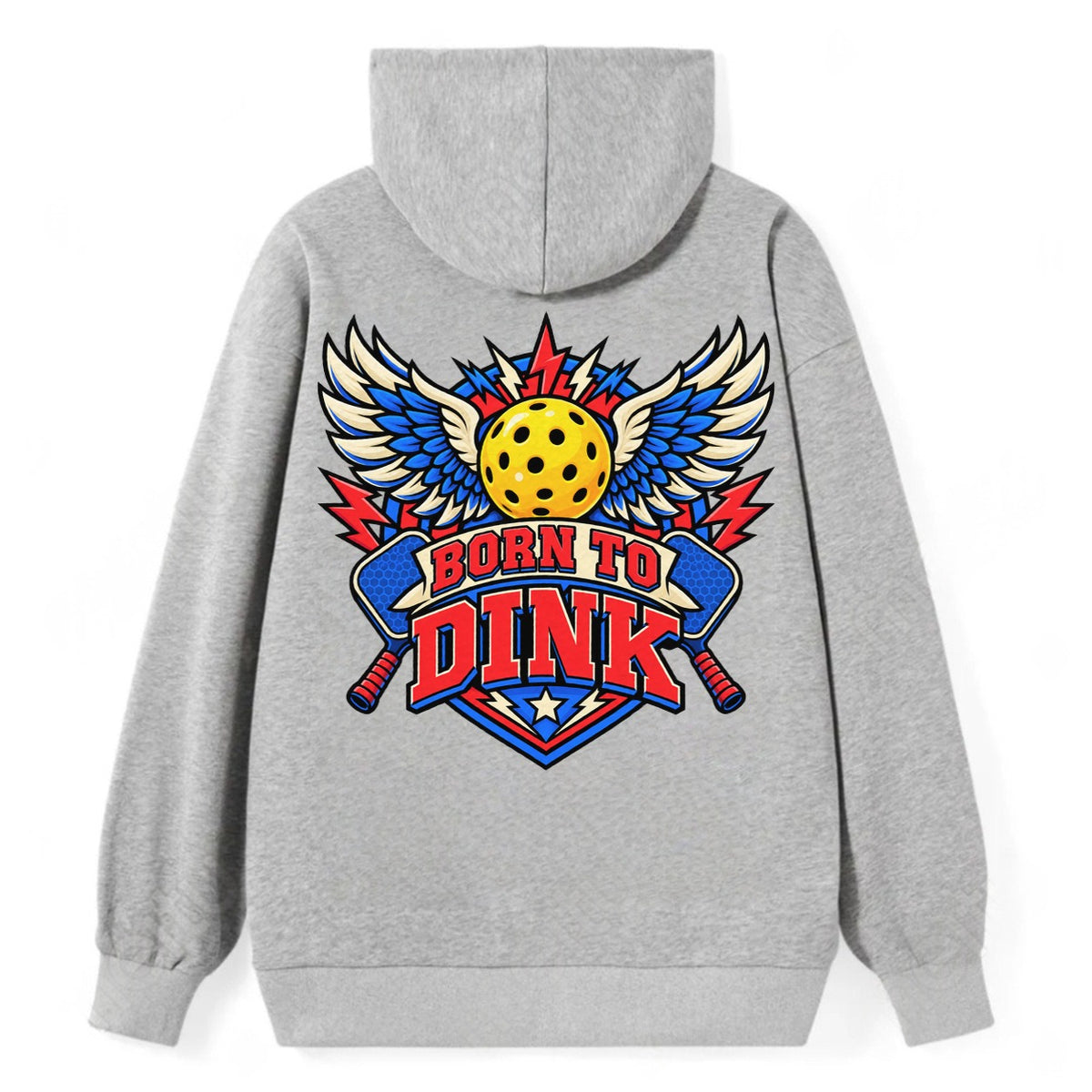Born To Dink Pickleball Life Classic Pullover Hoodie – Grey