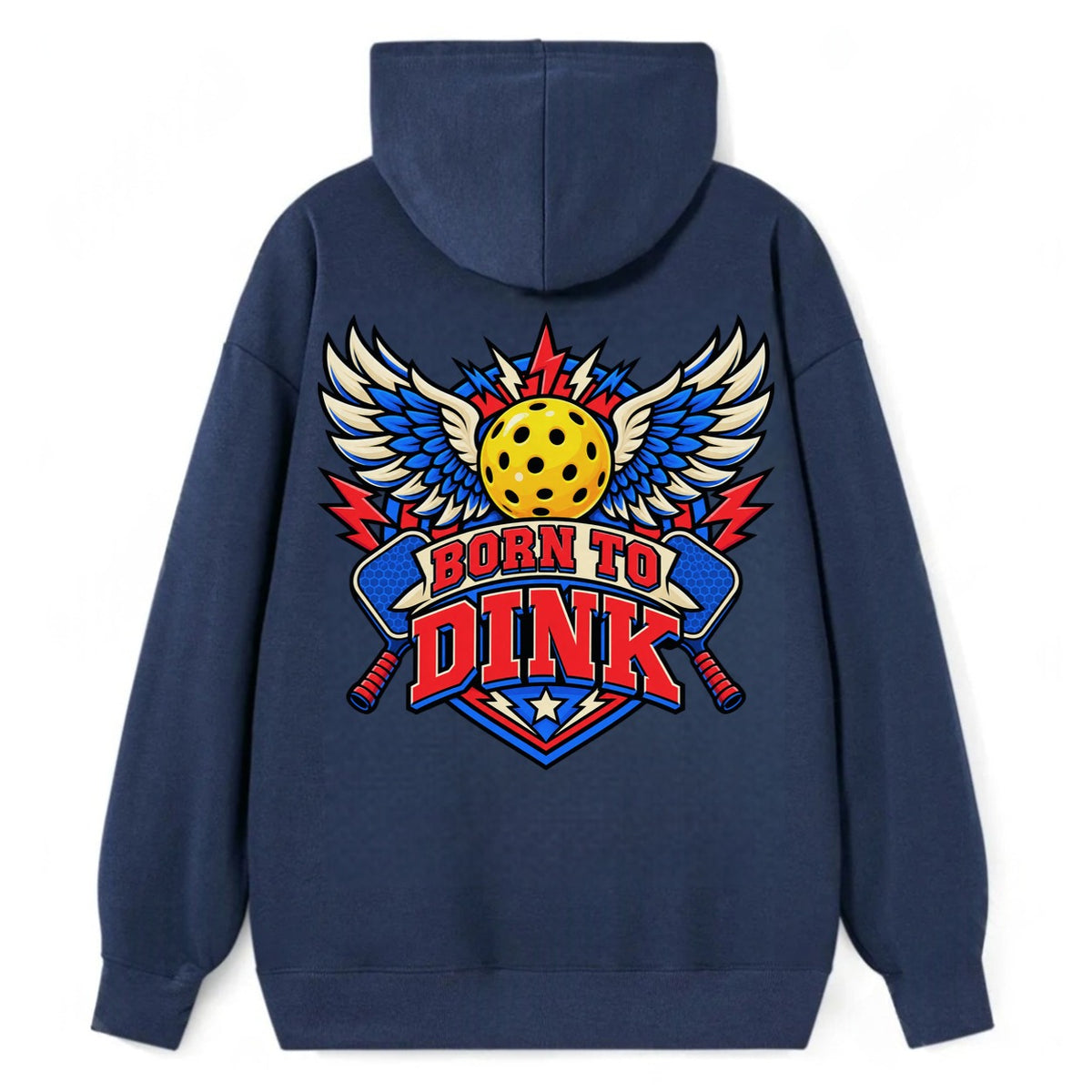 Born To Dink Pickleball Life Classic Pullover Hoodie – Navy