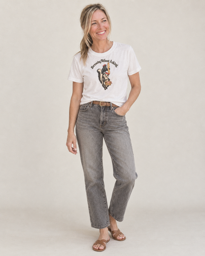 Borrowing Without Asking Kerfuffle Club Classic T-shirt – studio model photo