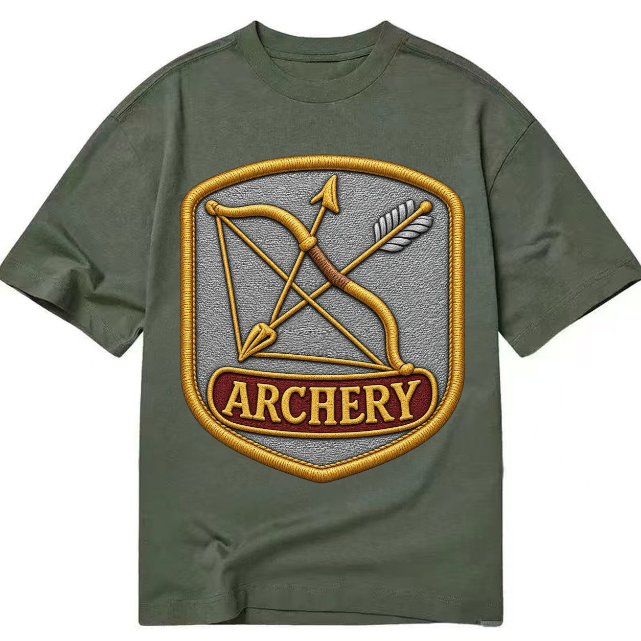Bow and arrow crossed - archery enthusiast - Classic T-shirt – Army Green