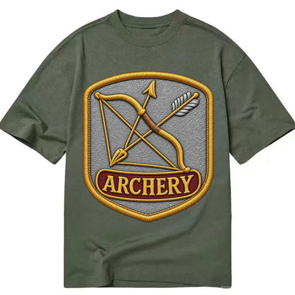 Bow and arrow crossed - archery enthusiast - Classic T-shirt – Army Green