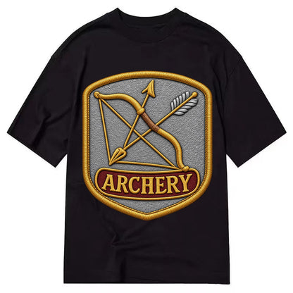 Bow and arrow crossed - archery enthusiast - Classic T-shirt – Black