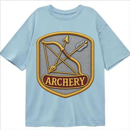 Bow and arrow crossed - archery enthusiast - Classic T-shirt – Light Blue