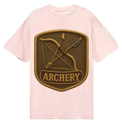 Bow and arrow crossed - archery enthusiast - Classic T-shirt – Pink