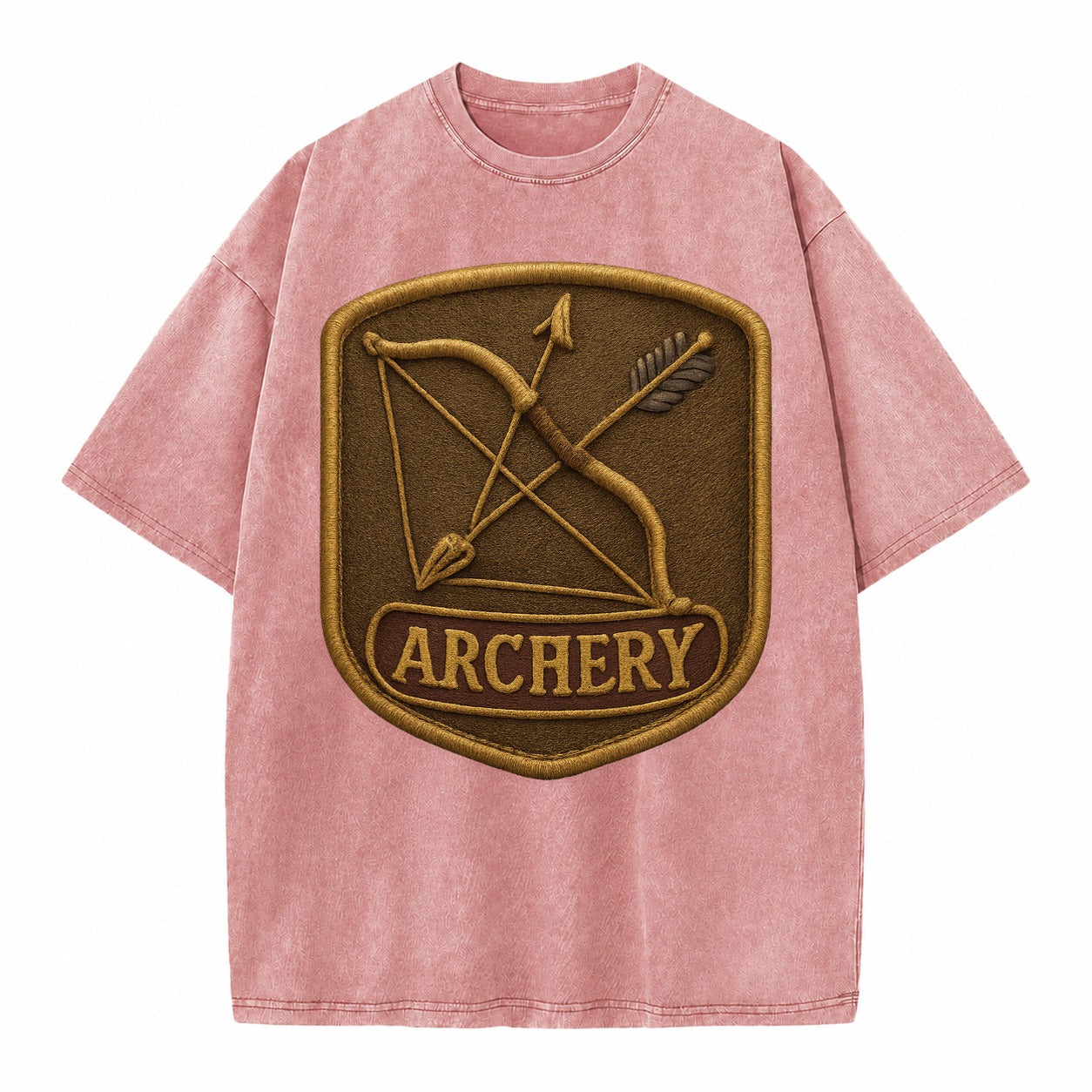 Bow and arrow crossed - archery enthusiast - Vintage T-shirt – Dusty Rose(Rose)