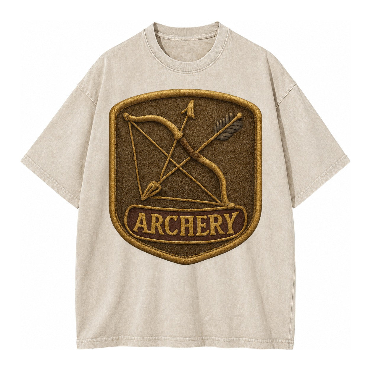 Bow and arrow crossed - archery enthusiast - Vintage T-shirt – Off White