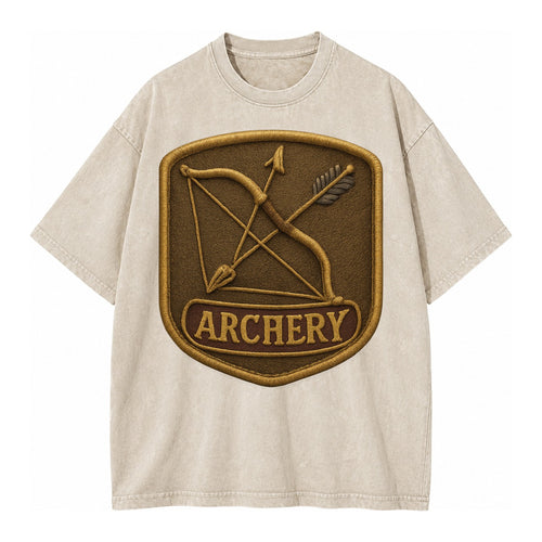 Bow and arrow crossed - archery enthusiast - Vintage T-shirt