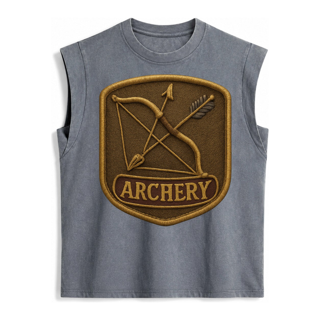 Bow and arrow crossed - archery enthusiast - Vintage Washed Tank – Grey