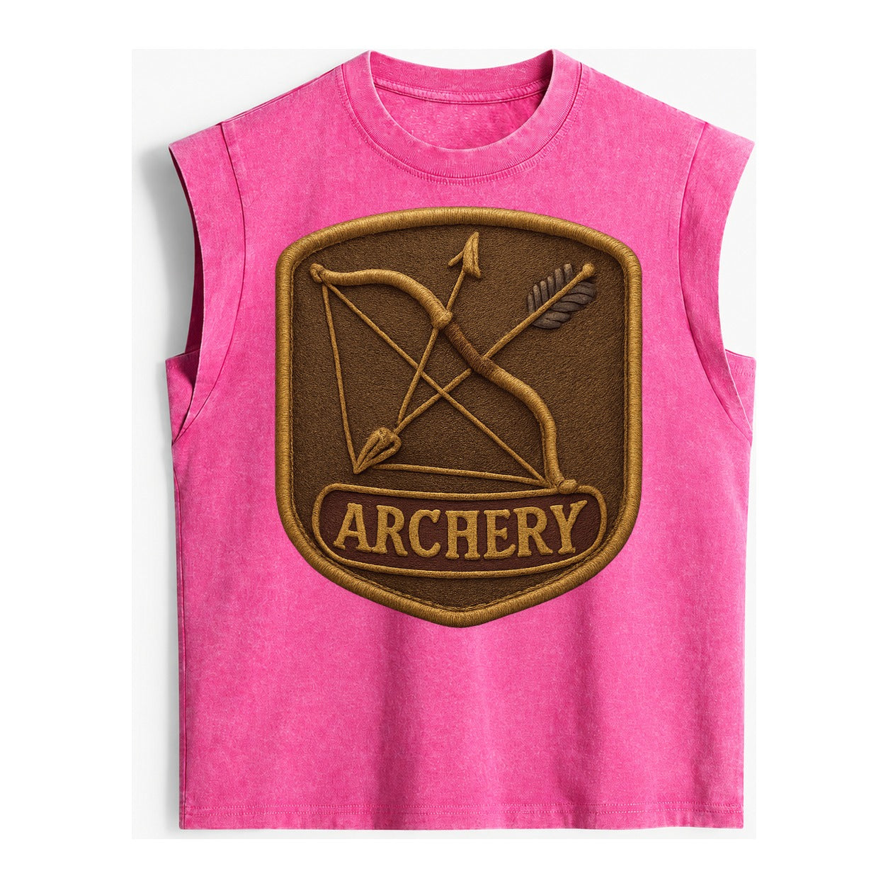 Bow and arrow crossed - archery enthusiast - Vintage Washed Tank – Pink