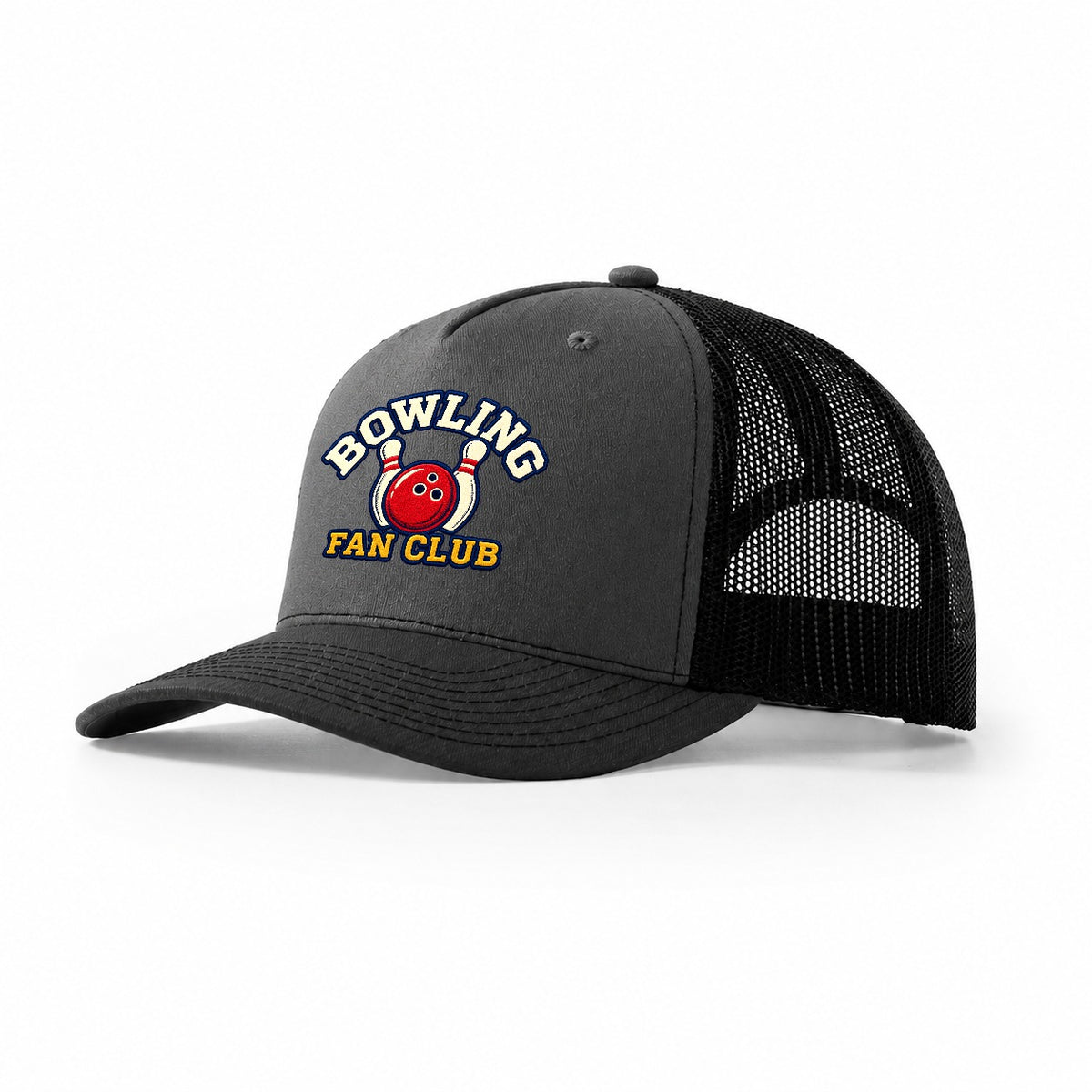 Bowling Fan Club Trucker Hat – Dark Grey Black
