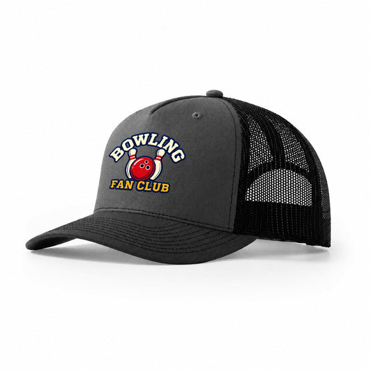 Bowling Fan Club Trucker Hat – Dark Grey Black