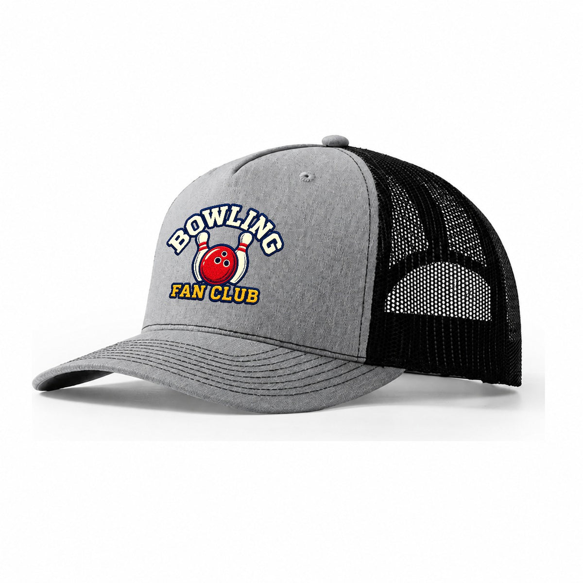 Bowling Fan Club Trucker Hat – Sport Grey Black