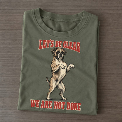 Boxer Dog Declarations Classic T-shirt – Army Green