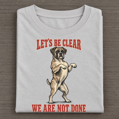 Boxer Dog Declarations Classic T-shirt – Grey