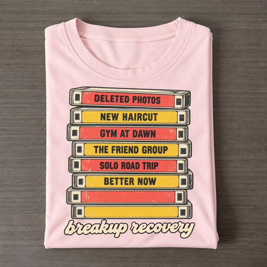 Breakup Recovery Rewind Shelf Classic T-shirt – Pink