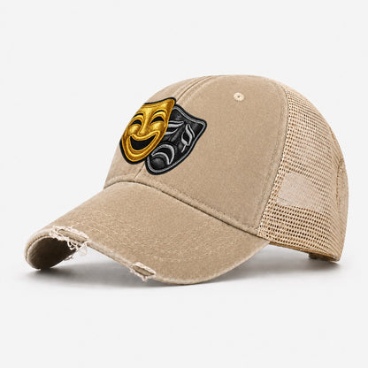 Broadway Masks Washed Trucker Hat – Khaki