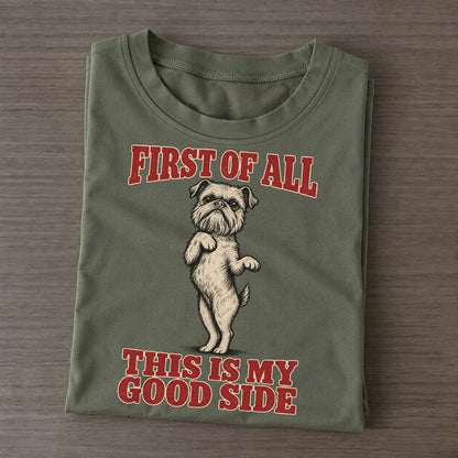 Brussels Griffon Dog Declarations Classic T-shirt – Army Green