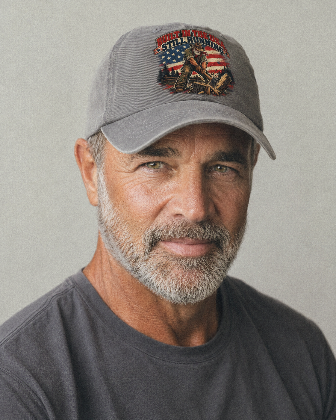 Studio model wearing the hat