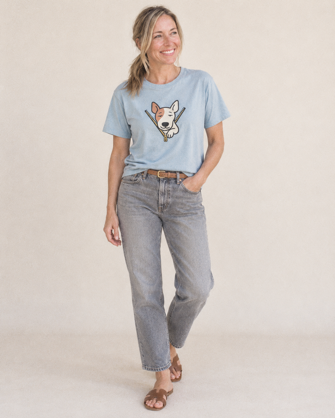 Bull Terrier - Classic T-shirt – studio model photo