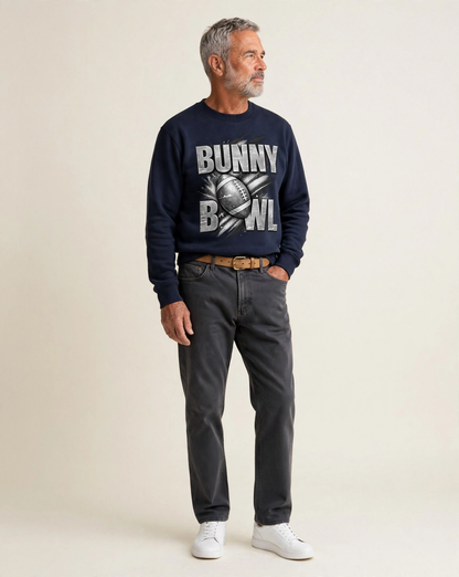 Bunny Bowl Fleece Sweatshirt – studio model photo