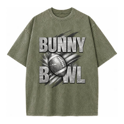 Bunny Bowl - Vintage T-shirt – Army Green