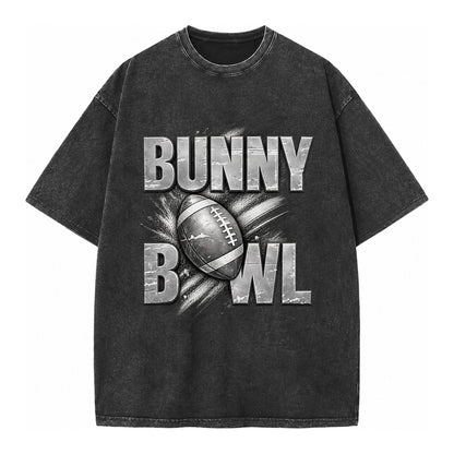 Bunny Bowl - Vintage T-shirt – Black