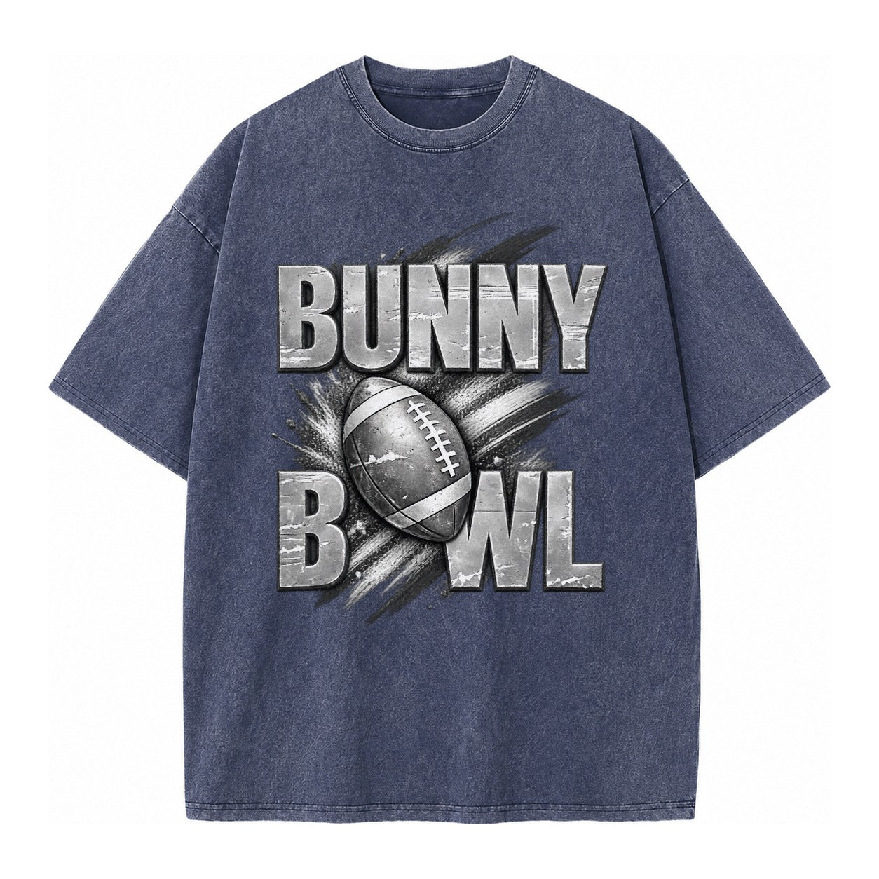 Bunny Bowl - Vintage T-shirt – Blue