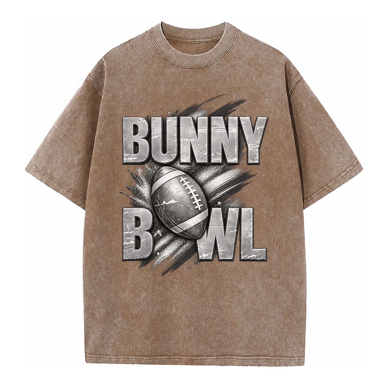 Bunny Bowl - Vintage T-shirt – Brown
