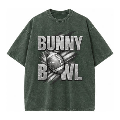 Bunny Bowl - Vintage T-shirt – Forest Mist(Green)