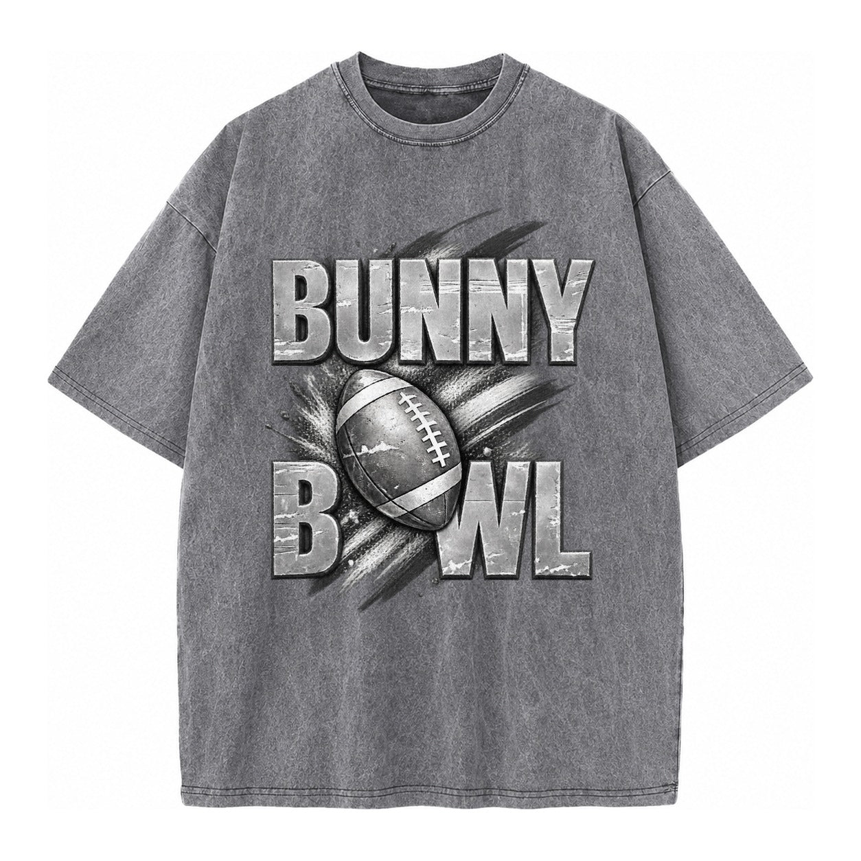 Bunny Bowl - Vintage T-shirt – Grey