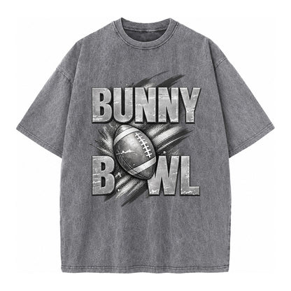 Bunny Bowl - Vintage T-shirt – Grey
