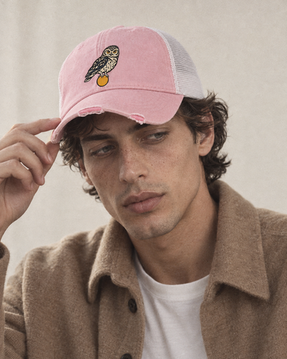 Model wearing the cap