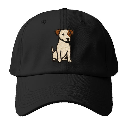Jack Russell Terrier White With Brown Patches Pose Hat